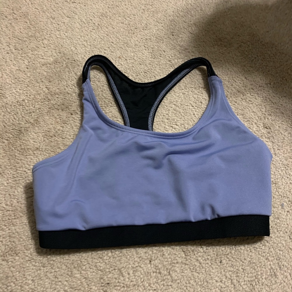 purple sports bra